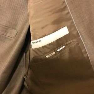 Perry Ellis 3 piece suit!!!!  light tan/brown suit